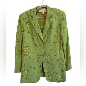 Vintage Rena Rowan Silk Embroidered Jacket